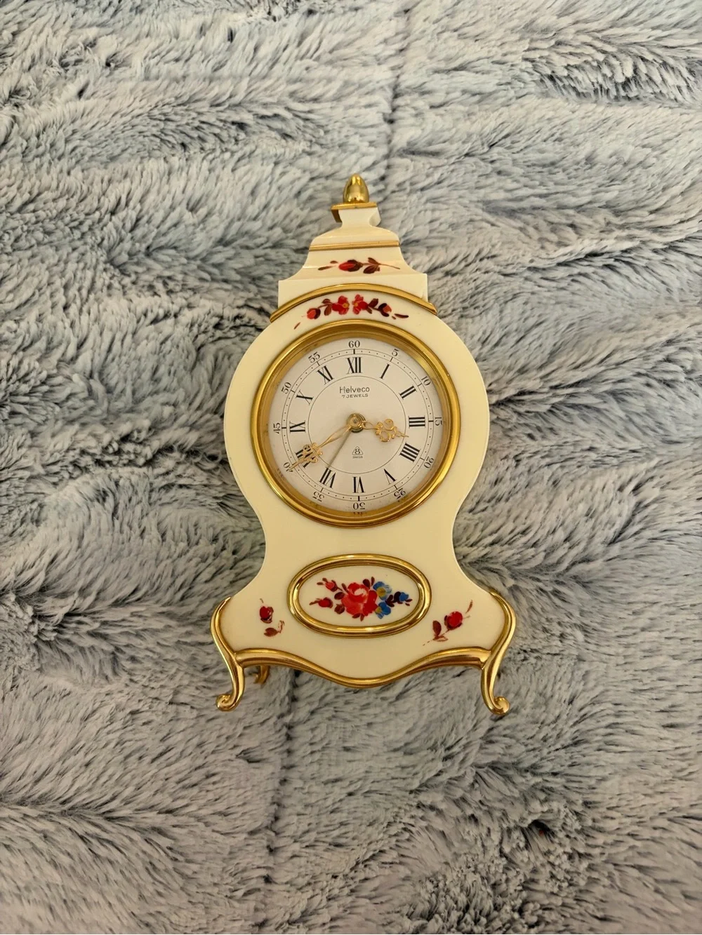 vintage Helveco 7 Jewels Swiss-made clock